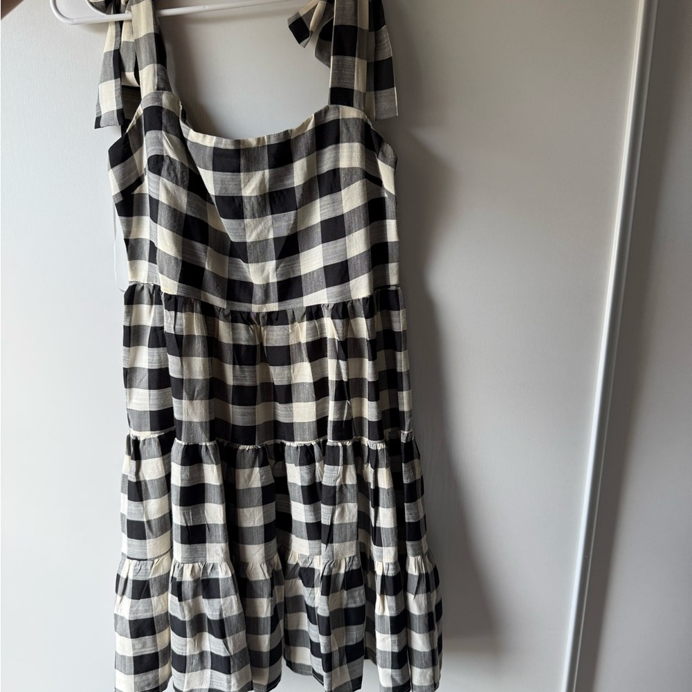 Princess Polly Black and White Tiered Ruffle Sundress